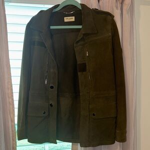 Saint Laurent Olive Military Field Jacket